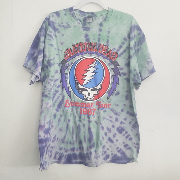 Grateful Dead Summer Tour 1987 Tie Dye Tee